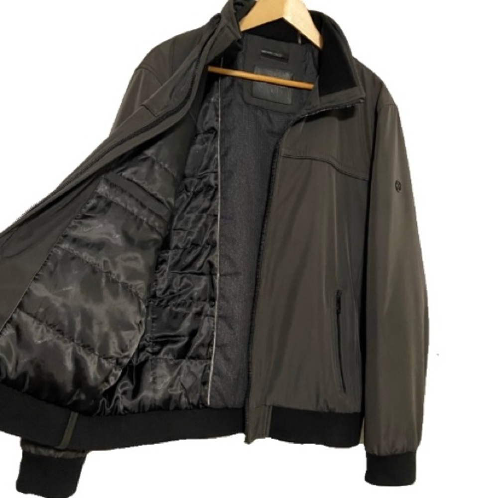 Calvin Klein dark grey ripstop bomber jacket - Picture 3 of 9